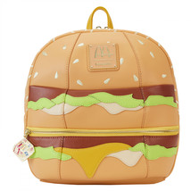 McDonald&#39;s Big Mac Mini Backpack By Loungefly Multi-Color - £69.91 GBP