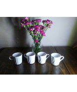 Corelle Coordinates white swirl enhancement mugs - £11.15 GBP