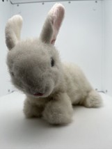 Full Size Ty Beanie Buddies White Bunny Rabbit Named Bows from 1997 10&quot; - £7.43 GBP