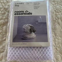 NEW Room Essentials White Laundry Bag Drawstring 3 loads 36x24 - £5.87 GBP