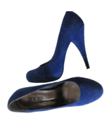 IDORE &quot;Target 03&quot; Royal &quot;Blue Kid Suede&quot; High 4&quot;+ Heel Pump Shoes #10916... - $48.72 CAD