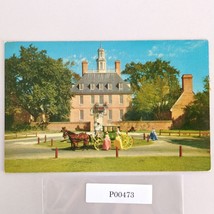 Governor&#39;s Palace Williamsburg Virginia 1960s Postcard VA PC Horse Carriage - $9.89
