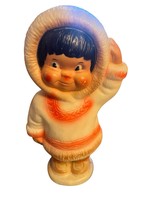 Vintage 1960s Coin Piggy Bank KIMMIE Inuit Eskimo Girl Regal Made in Canada - $251.63 MXN
