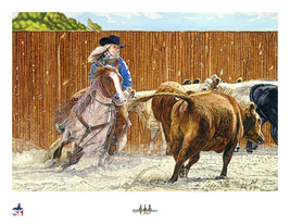 LIMITED EDITION GICLEE PRINT- &quot;AMERICAN COWGIRL #22 - JESSICA HENDRIX- C... - $395.00