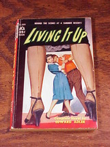 1955 Living It Up Paperback Book by Edward Adler, lurid cover, PB - £4.64 GBP
