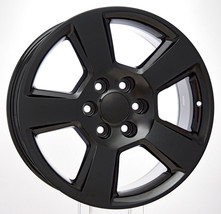 Gloss Black 20&quot; LTZ Wheels Rims for 2000-2024 Chevy Silverado Tahoe Subu... - £827.43 GBP