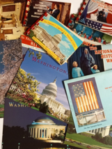 Washington DC Souvenir Postcard Folder Vintage Ephemera Lot (12 pieces) - $14.99