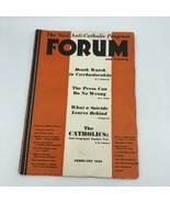 THE FORUM and Century February 1939 The Magazine of Controversy GUC Vintage - £18.64 GBP