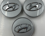 Hyundai Wheel Center Cap Set Silver OEM B01B25037 - $80.99