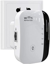 WiFi Extender WiFi Repeater with Ethernet Port Supports Access Point Wall Plug D - £22.13 GBP