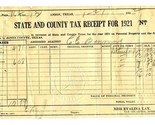 Strawn Texas 1921 State &amp; Jones County Tax Receipt Cancelled Checks More - $47.64