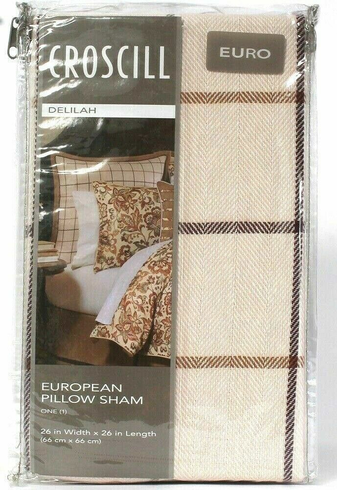 Primary image for Croscill Delilah Spice Euro Pillow Sham 26x26" European Euro