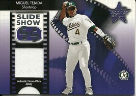 2002 Leaf Rookies &amp; Stars Slideshow Miguel Tejada 14 Athletics 11/25 - £15.71 GBP