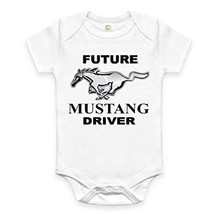 Rare New Future Mustang Driver Auto Baby Funny 0-3 Months Onesie Romper - £15.92 GBP