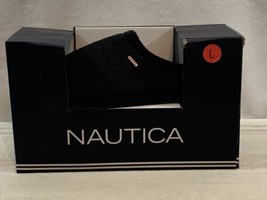 NEW! Men&#39;s Nautica Slippers Kent Wool/Black Large 11-12 NEW IN BOX! - $18.50