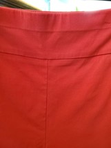 7th Avenue Newyork &amp; Co. Women Solid Red Rayon Mid Rise Skinny Leg Pant ... - $30.00