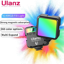 RGB LED Light Rechargable 2000Mah Fill Lamp for Smarthphone Camera Gopro Tiktok  - £21.68 GBP+