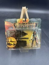 New Pirates Of The Caribb EAN Deluxe Oc EAN Drenched Jack Sparrow With Longboat - $24.75