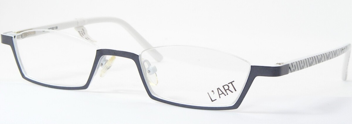 L&#39;Art Da Ama 13026 001 Gunmetal/Bianco/Nero Occhiali Sole Montatura 45-2... - $76.22