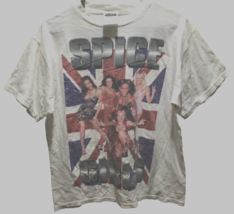 $99 Spice Girls USA Vintage 90s Tour Concert Original Music White T-Shirt S - £74.40 GBP