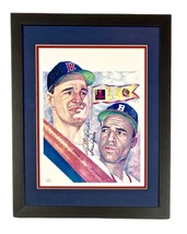 Walt Dropo Sam Jethroe Dual Signed 11x14 Print Red Sox Boston Braves Framed Jsa - £87.92 GBP