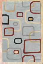 Multi Colored Porcelain Blue 5&#39; x 8&#39; Handmade Persian Woolen Area Rug Carpet - £294.90 GBP