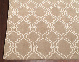 Brand New Scroll Tile Mocha 3&#39; x 5&#39; Handmade Persian Style 100% Wool Are... - $209.00