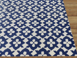 Diamond Basic Blue 3&#39; x 5&#39; Handmade Persian Style 100% Wool Area Rug Carpet - $209.00