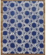 Arabesque Scroll Blue 5&#39; x 8&#39;  Handmade 100% Wool Area Rug 2000-Now and ... - $501.23 CAD