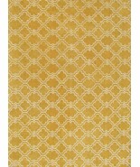 SCROLL TILE LEMON YELLOW 9&#39; x 12&#39; HANDMADE  PERSIAN  STYLE 100% WOOL ARE... - $1,086.08 CAD