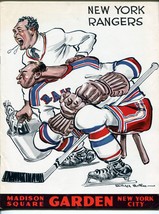 New York Rangers v Boston Bruins NHL Program 2/21/1960 - £49.11 GBP