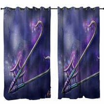 Cool Fantasy Weapon Hook Sword Curtain - $56.90+