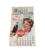 1954 Coca Cola Calendar Poster Bowling March/April Coke Sign Vintage Adv... - $105.74 CAD
