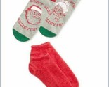 Nwt HUE 2-pack Footsie Calze Regalo Babbo Natale Vacanza - £3.18 GBP