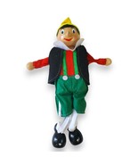 Vintage Pinocchio Wooden Marionette Puppet 14&quot; Handcrafted Toy - £5.15 GBP