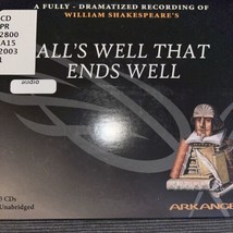 All’s Well That Ends Well Arkangel Complete Shakespeare - Audio CD - £10.33 GBP