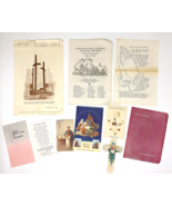 Vintage 50s &amp; 60s Christian Religious Memorabilia Service Pamphlet Card ... - £15.72 GBP