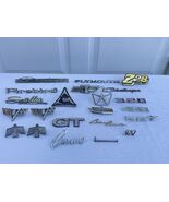 Lot Of 22 Vintage OEM Classic Car Emblems/Badges - $445.49
