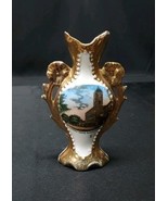 Early 1900s Souvenir Porcelain Vase Opera House Norway Maine - $20.28 CAD