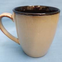 Pfaltzgraff Everyday Taos Coffee Tea Mug Cup Stoneware Black Tan 4&quot; Tall - £15.60 GBP