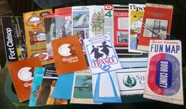 ~~ Mixed Lot Vintage Foreign &amp; Domestic Travel Brochures/Maps &amp; More ~ M... - £20.45 GBP