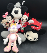 5 Diff Minnie Mouse Disney Plush Doll Easter Valentine Knit Steamboat Wi... - £29.40 GBP