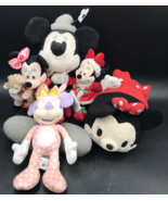 5 Diff Minnie Mouse Disney Plush Doll Easter Valentine Knit Steamboat Wi... - £29.41 GBP
