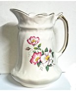 Milk or Large Cream Pitcher in Briar Rose Pattern 6 3/5&quot; Made in Eastlan... - $8.95