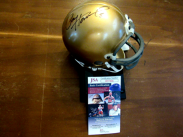 PAUL HORNUNG # 5 NOTRE DAME IRISH HEISMAN SIGNED AUTO MINI RIDDELL HELME... - $148.49