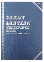 GREAT BRITAIN Collection 1937 to DATE, Whitman Folder, Folder of Three Pence Coi - £132.43 GBP