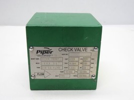 Piper Check Valve CC108-13241, Body: 1040 CS, 316 SS FLPR PORT: 1.500&quot; 3... - $1,021.78