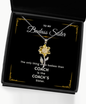 Coach Sister Necklace Gifts, Birthday Present For Coach Sister, Sister To  - $49.95