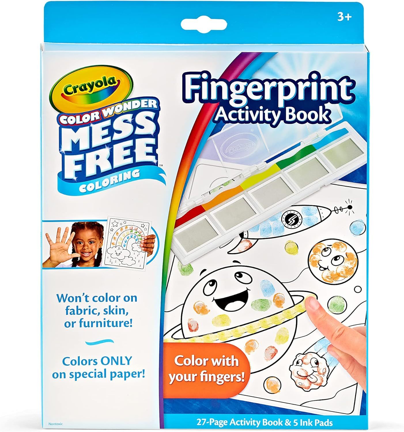 Primary image for Color Wonder Mess Free Fingerprint Ink Painting Activity Set Travel Toy Toddler 