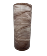 Threshold Purple Swirled Glass Cylinder Vase 11&quot; - $25.96 CAD